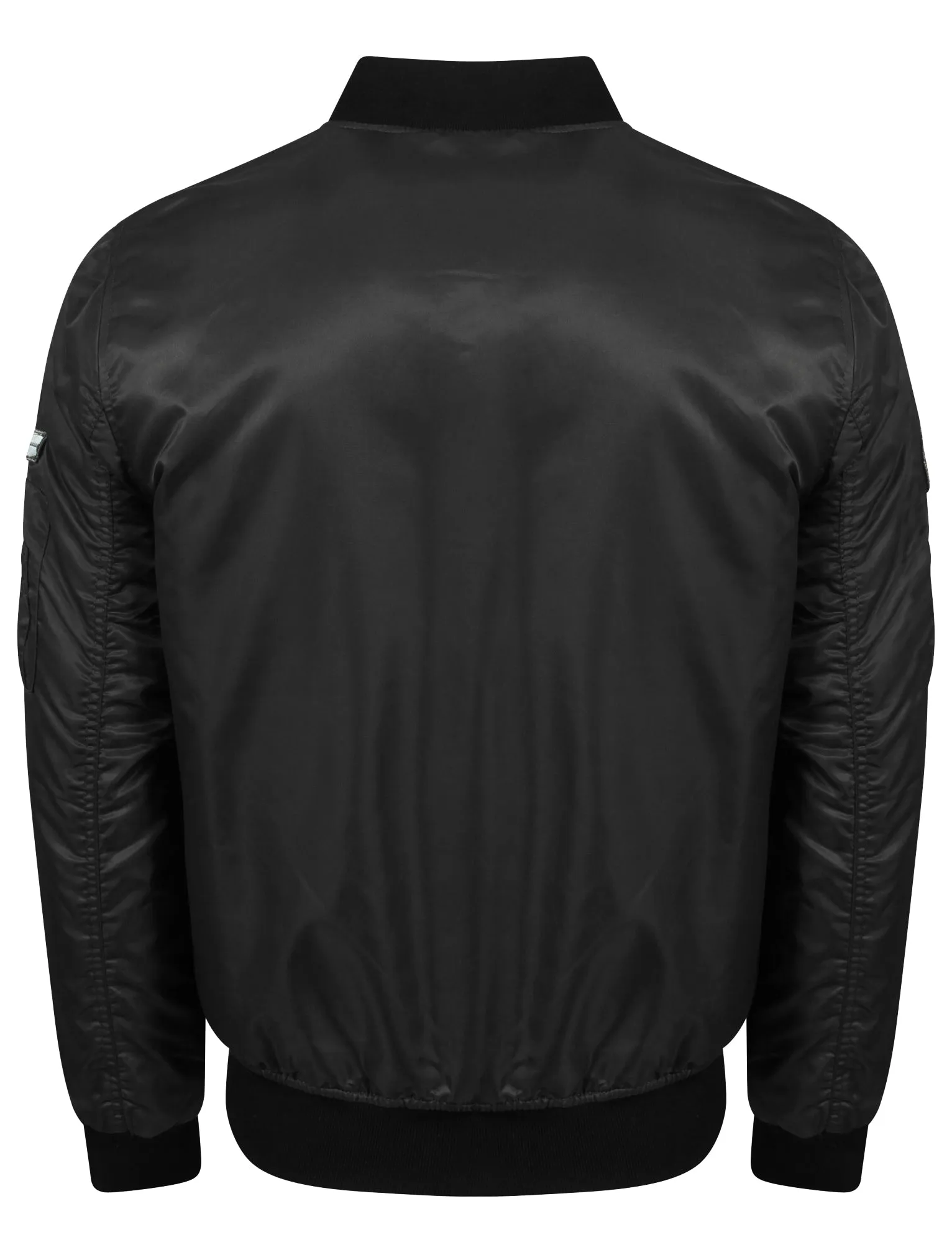 Amalfi Bomber Jacket with Flight Patches in Black - Tokyo Laundry