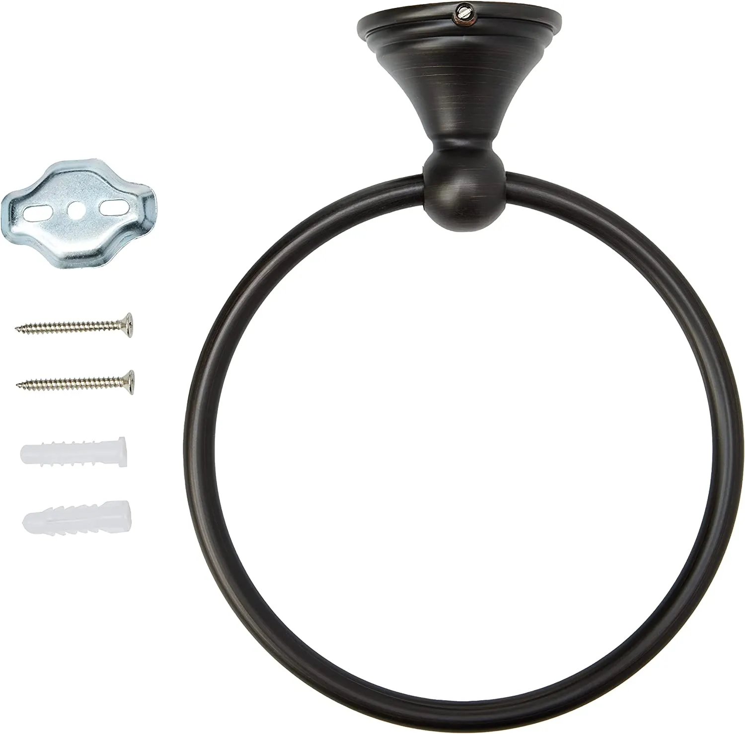 AmazonBasics Modern Towel Ring - Oil-Rubbed Bronze