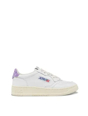 Autry Womens Medalist Low Trainer Leather / Leather - White / Lavender