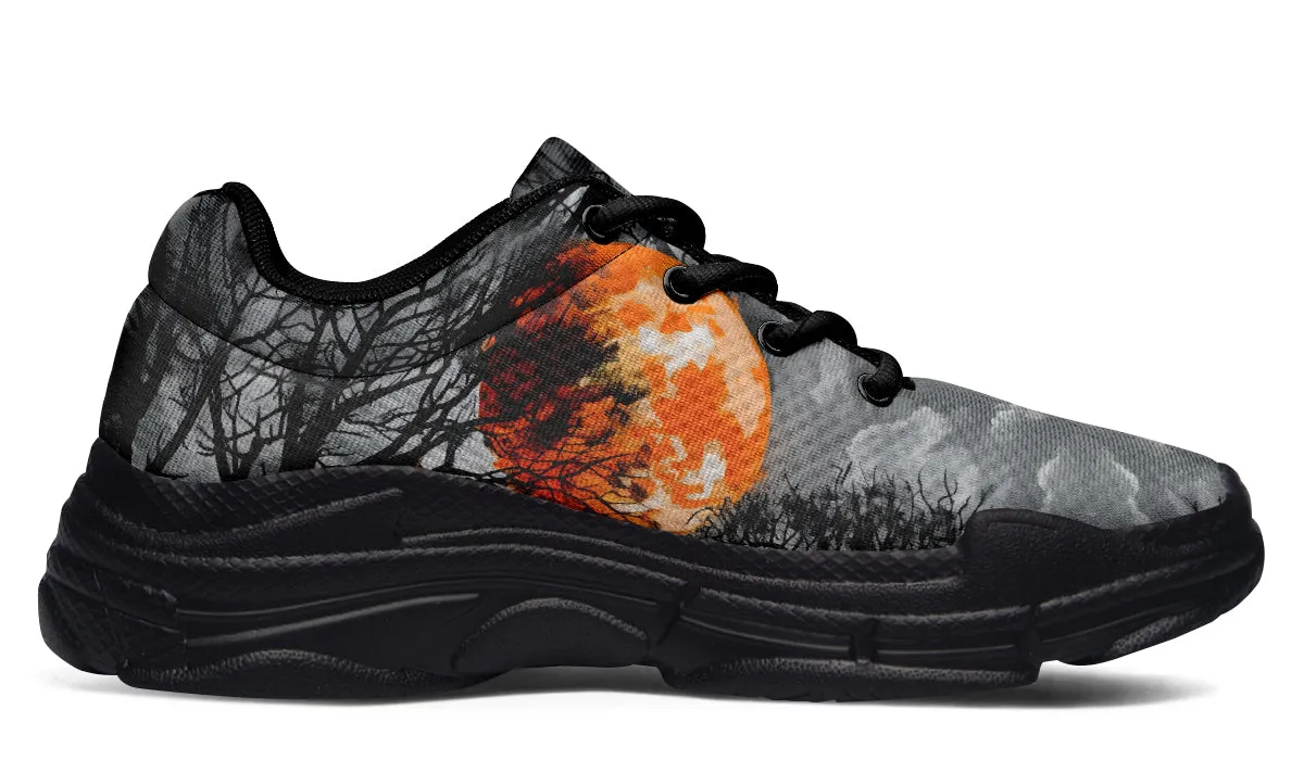 Blood Moon Manor Chunky Sneakers - Light Breathable and Comfortable Sports Shoes with Platform Soles