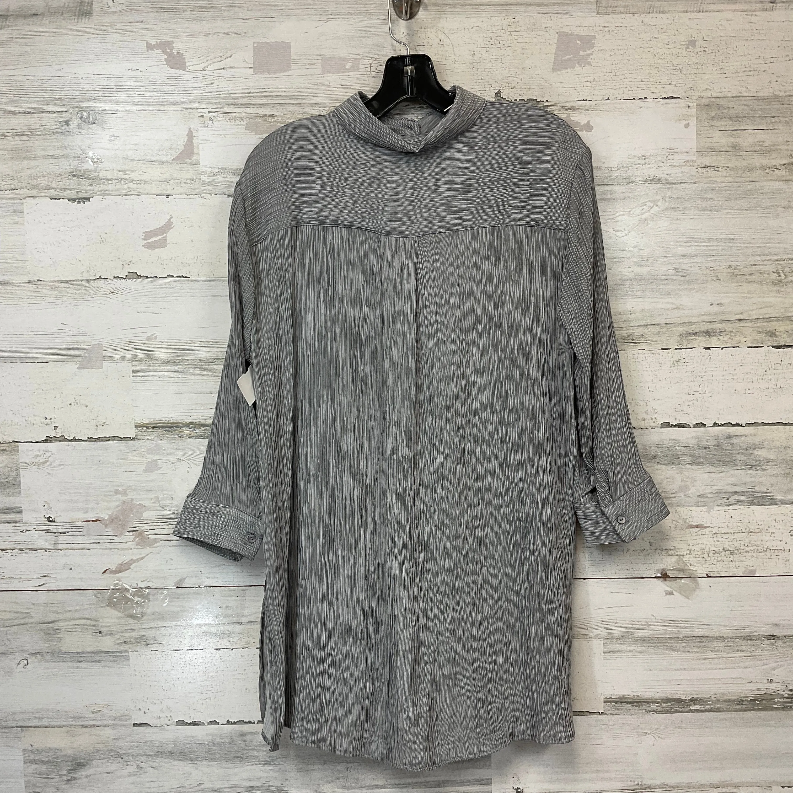 Blouse Long Sleeve By Modern Works In Black, Size: S