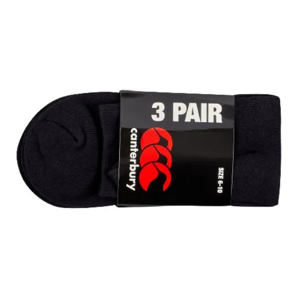 CANTERBURY - Unisex Crew Socks 3 Pack