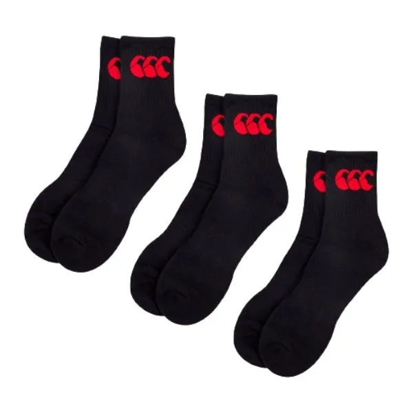 CANTERBURY - Unisex Crew Socks 3 Pack