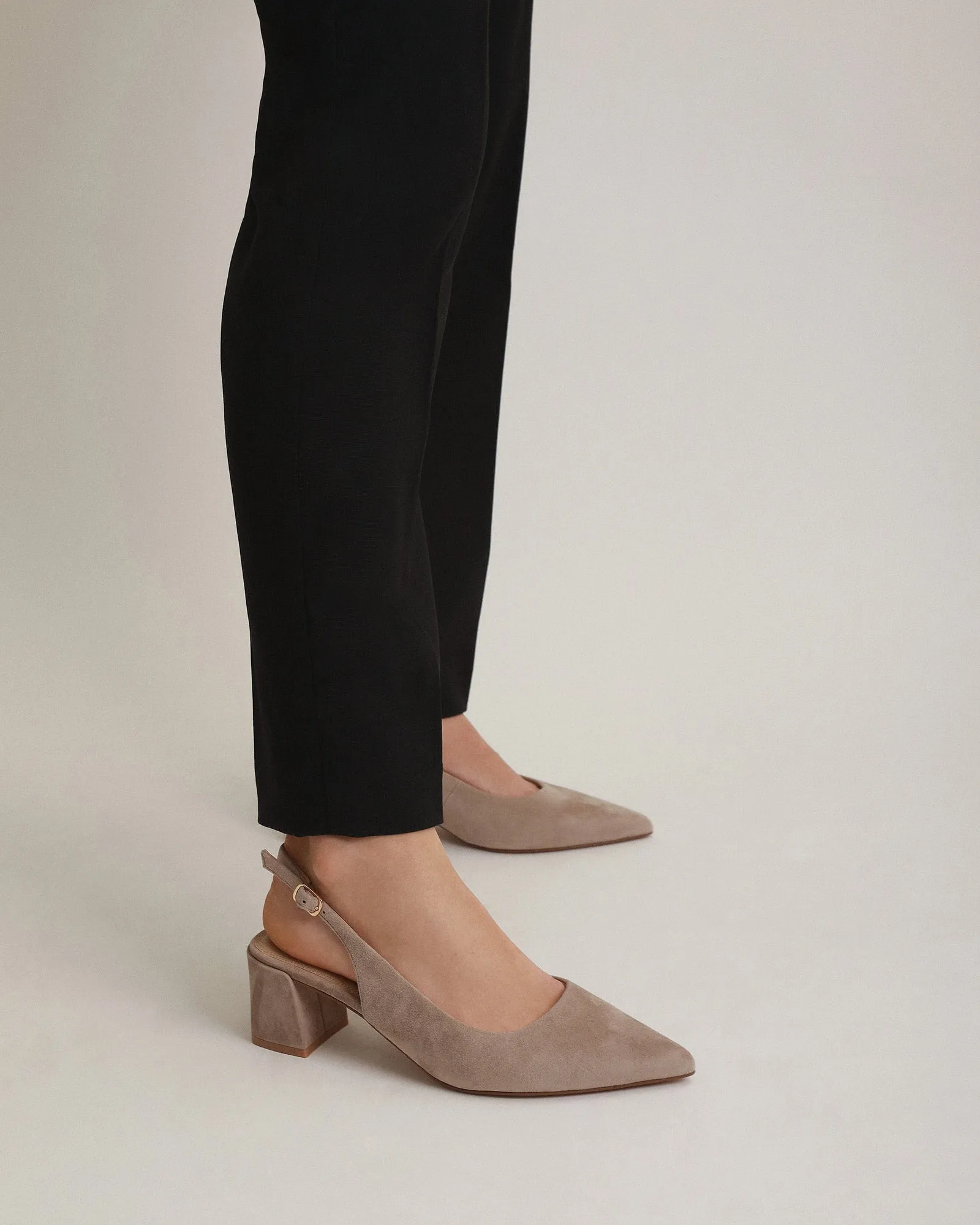 CARA LOW HEELS MUSHROOM SUEDE