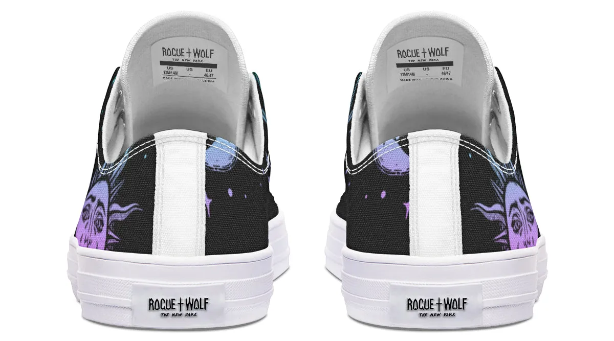 Celestial Pastel Low Tops - Classic Premium Canvas Shoes with Comfortable and Durable Soles