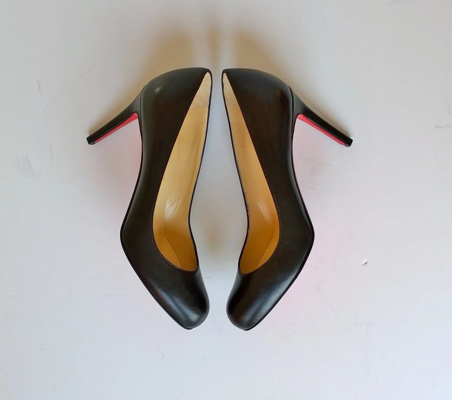 Christian Louboutin Simple 85 Black Nappa Leather Heels new shoes