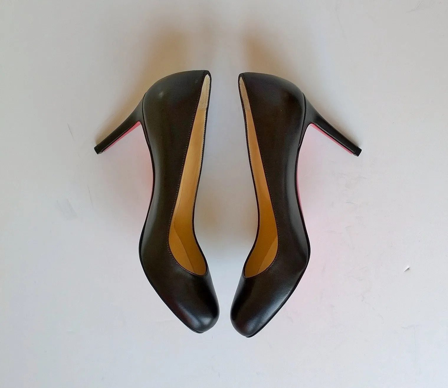 Christian Louboutin Simple 85 Black Nappa Leather Heels new shoes