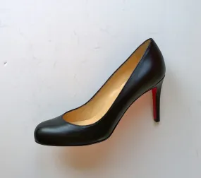 Christian Louboutin Simple 85 Black Nappa Leather Heels new shoes