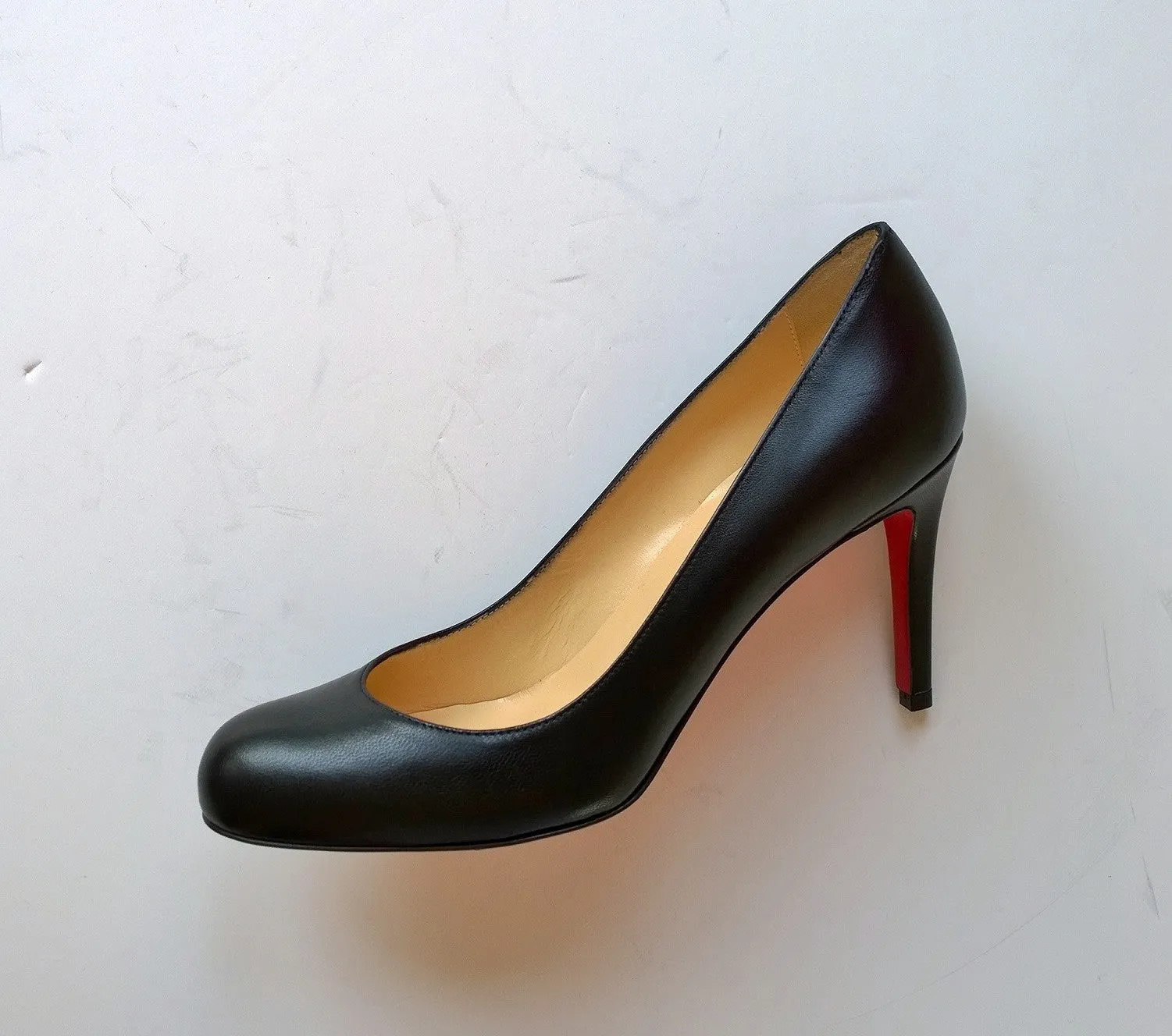 Christian Louboutin Simple 85 Black Nappa Leather Heels new shoes