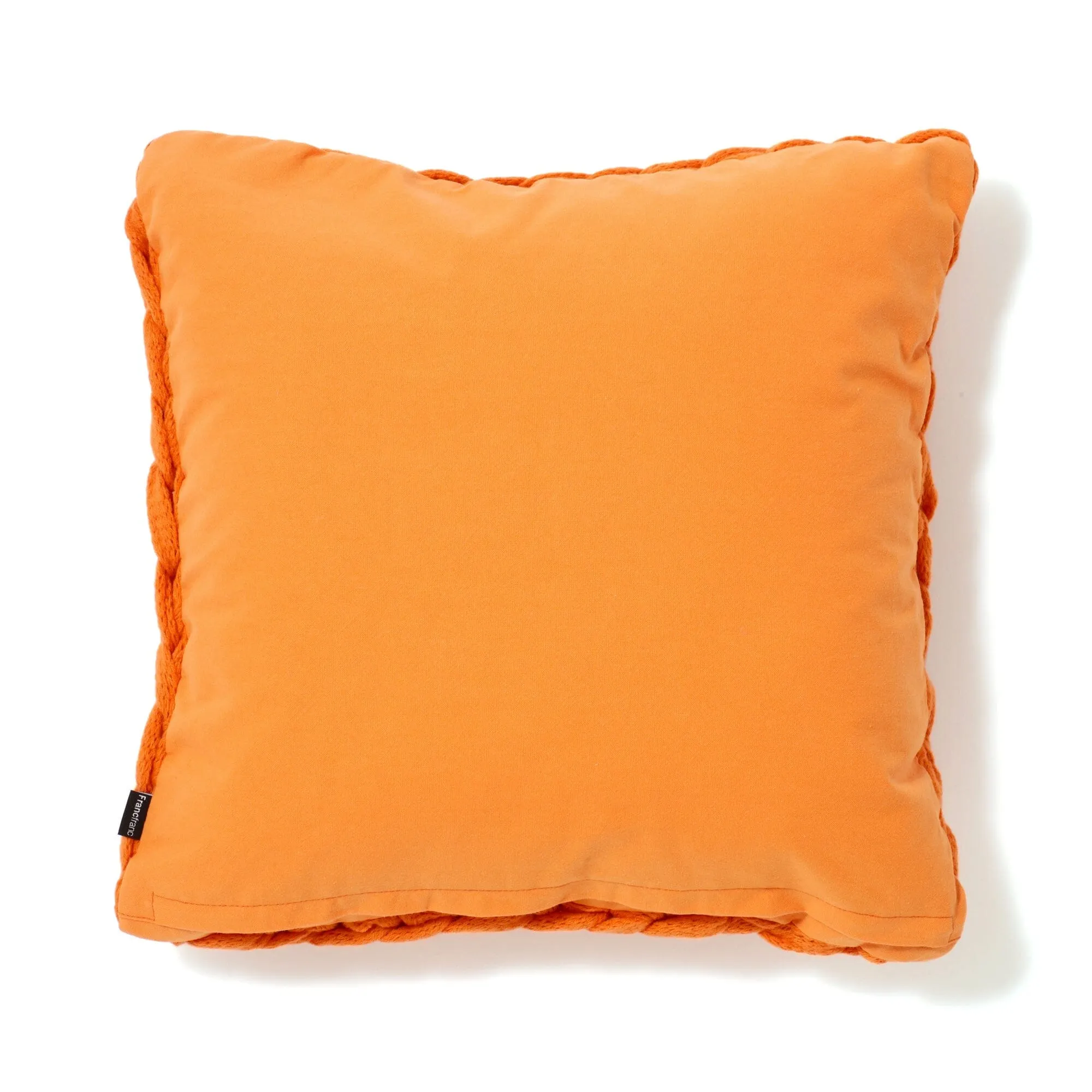 Chunky Knit Cushion Cover 450 X 450 Orange