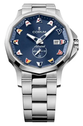 Corum Admiral 42 Automatic Stainless Steel Blue Dial Date Mens Watch 395.110.20/V720 AB52