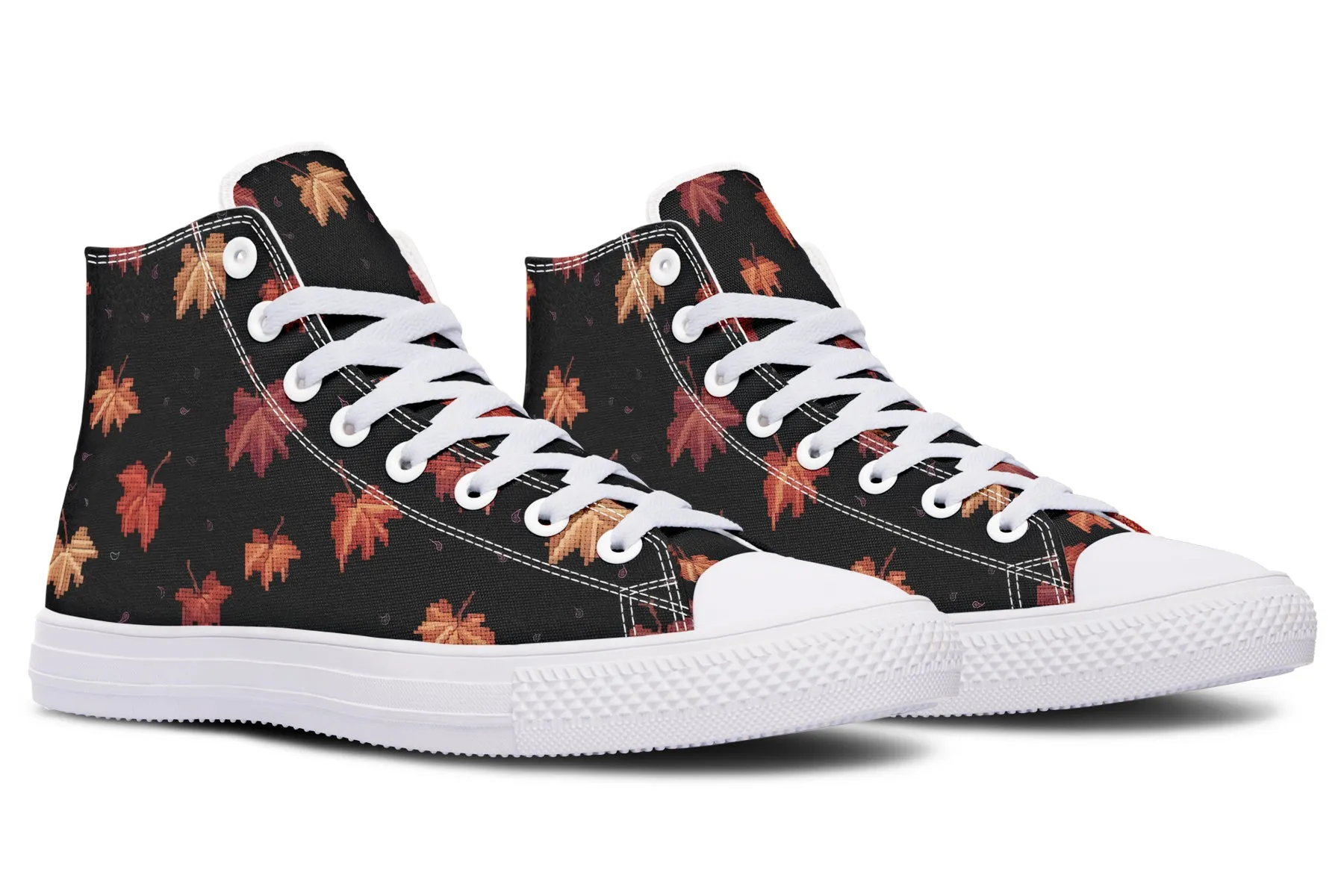 Cozy Autumn High Tops - Classic Premium Canvas Shoes with Comfortable and Durable Soles