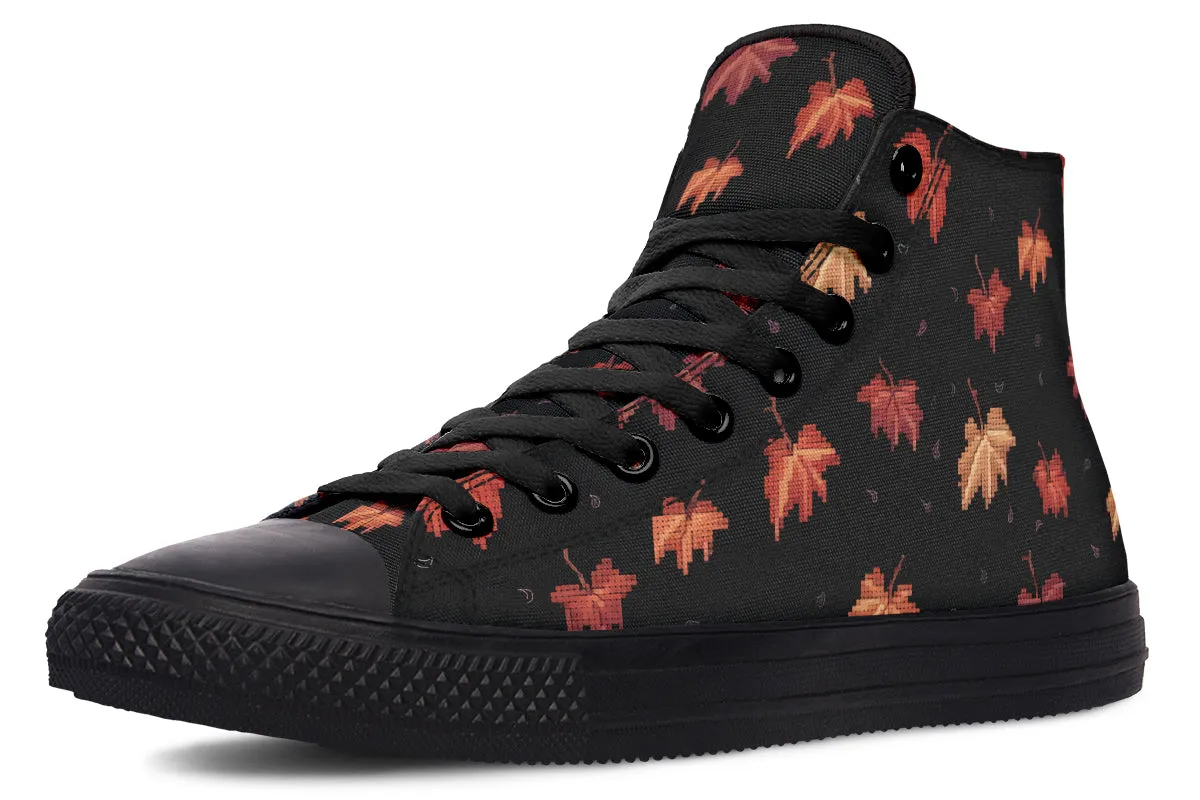 Cozy Autumn High Tops - Classic Premium Canvas Shoes with Comfortable and Durable Soles