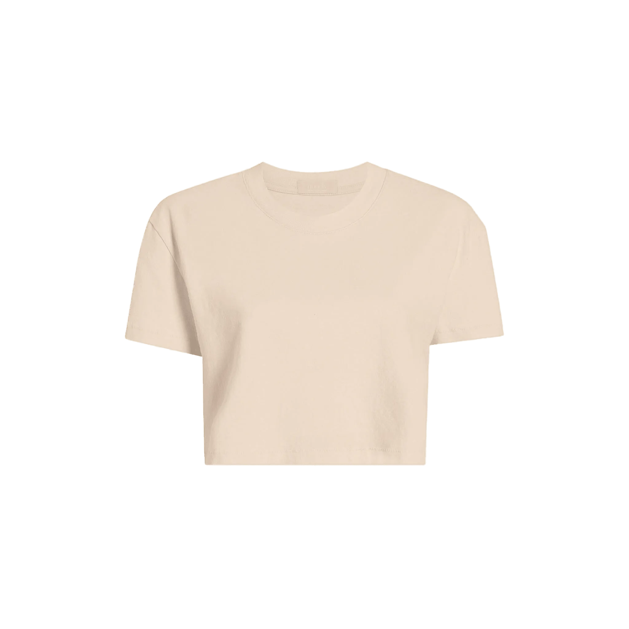 Cropped Tee | Bone