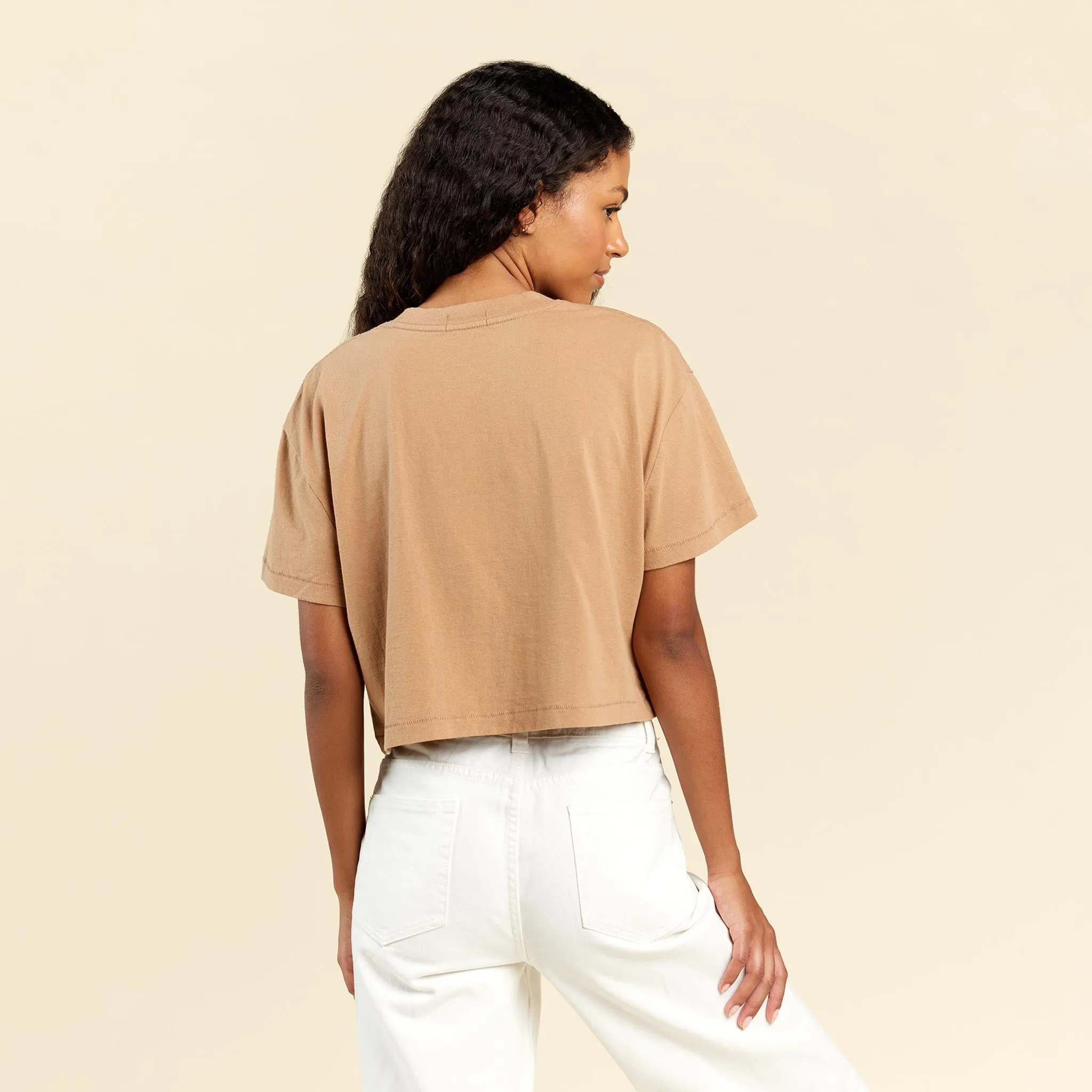 Cropped Tee | Cinnamon