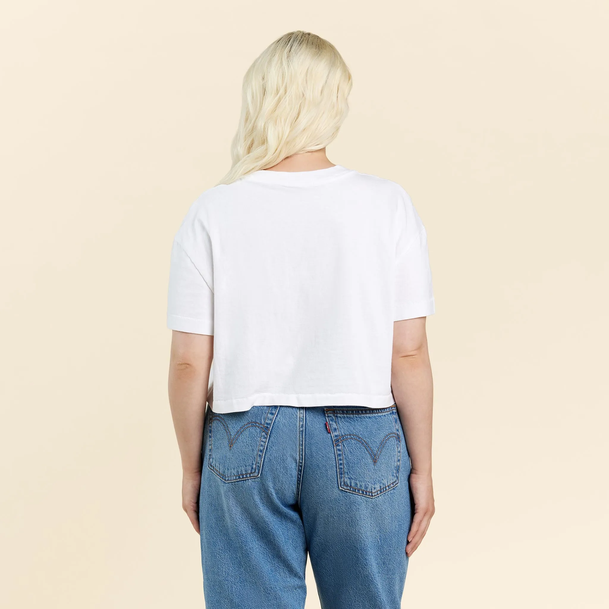 Cropped Tee | White