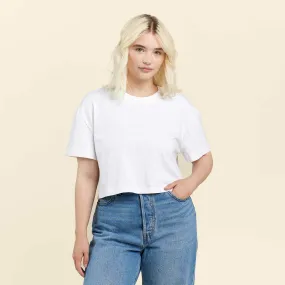 Cropped Tee | White