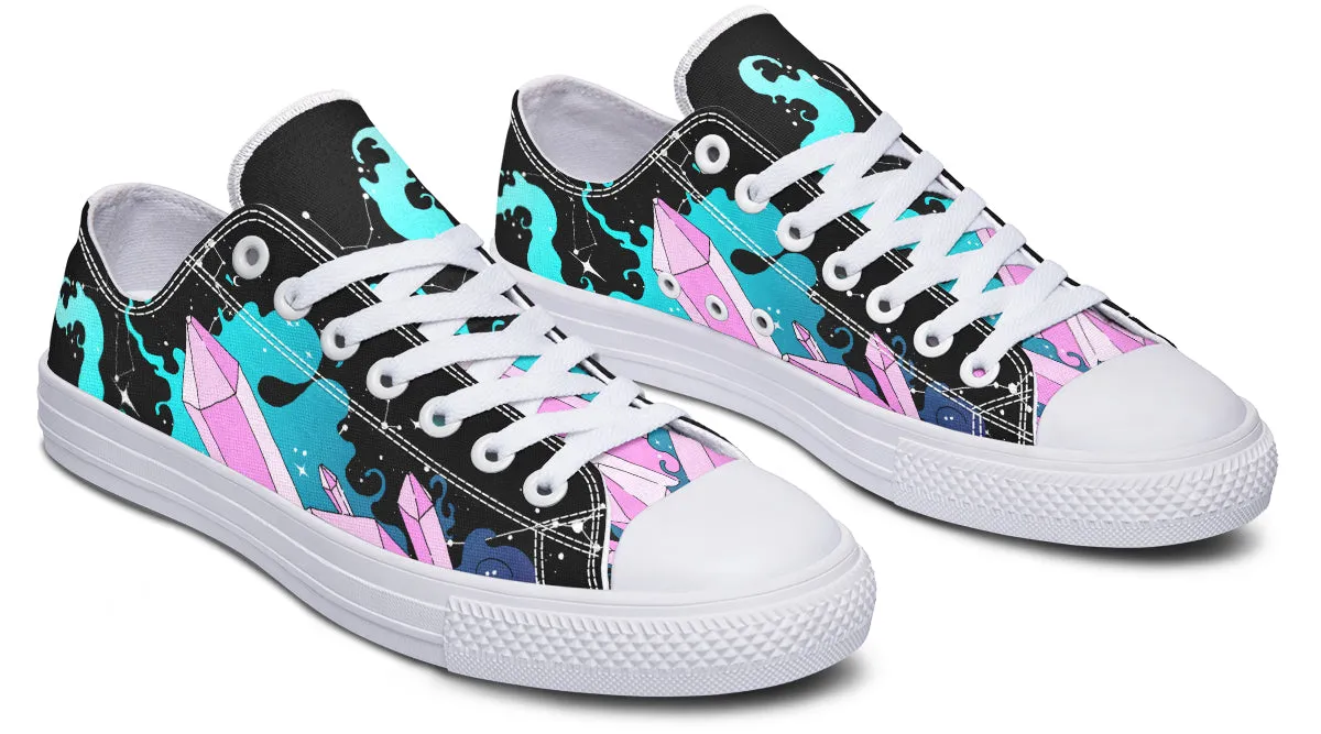 Crystal Sky Low Tops - Classic Premium Canvas Shoes with Comfortable and Durable Soles