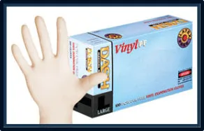 Dash Clear Vinyl Powder-Free Exam Gloves