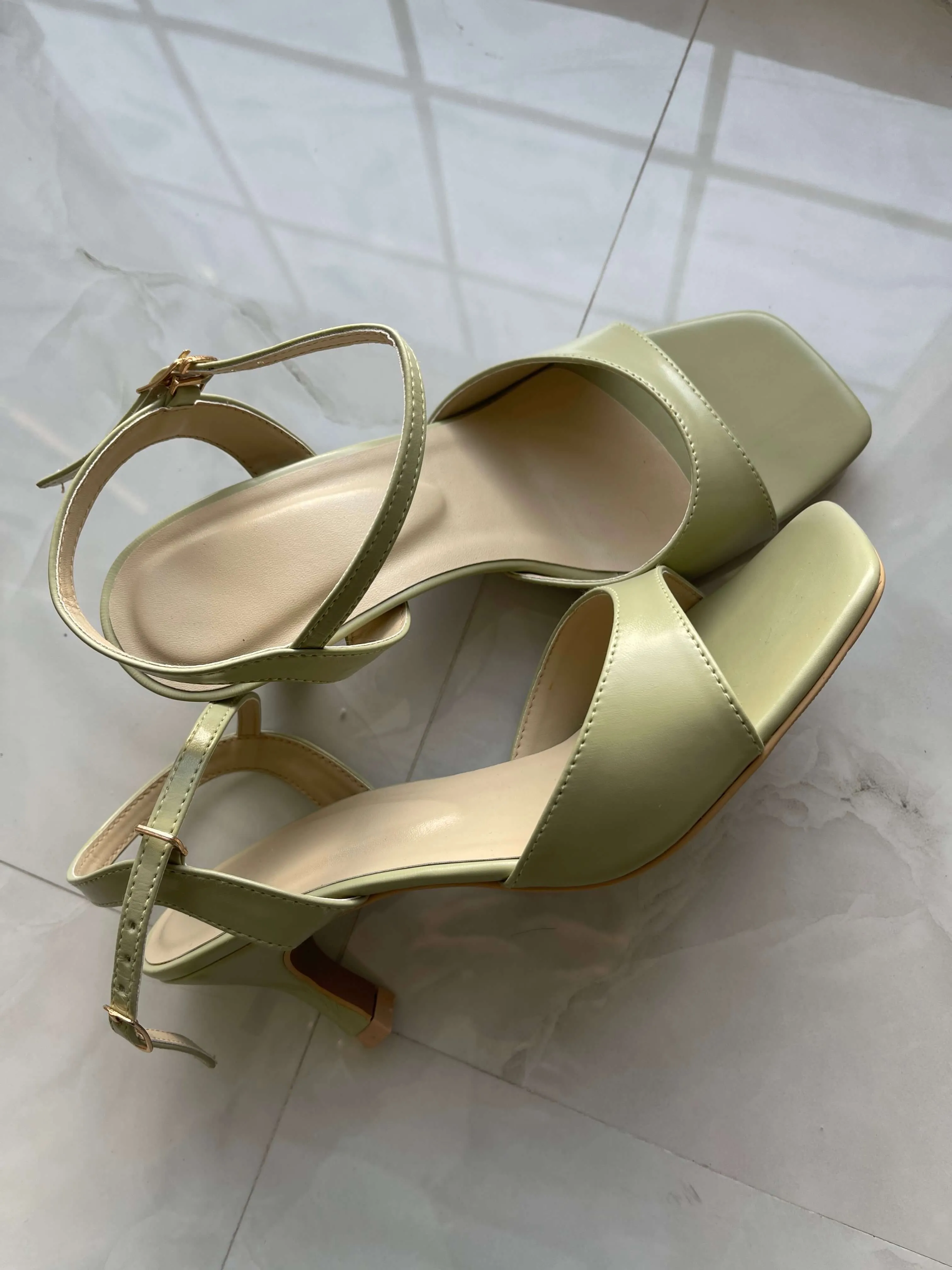 Fluer - Pastel Green Heels