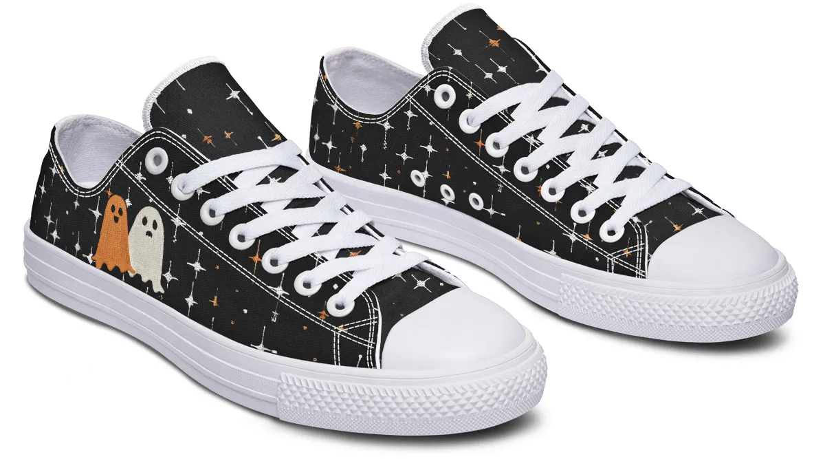 Ghost Besties Low Tops - Classic Premium Canvas Shoes with Comfortable and Durable Soles