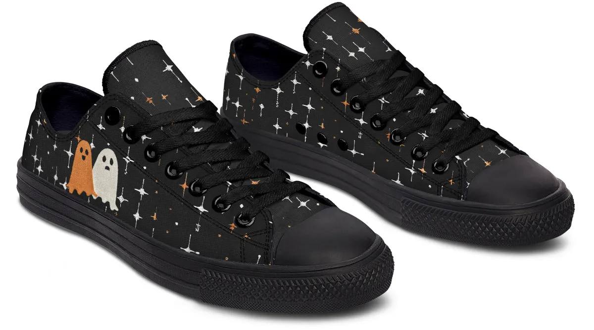 Ghost Besties Low Tops - Classic Premium Canvas Shoes with Comfortable and Durable Soles