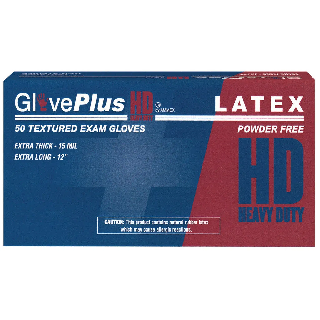 GlovePlus® Heavy Duty Latex Gloves