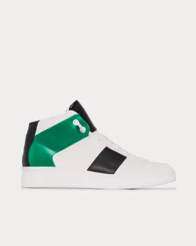 Height White / Black / Green High Top Sneakers