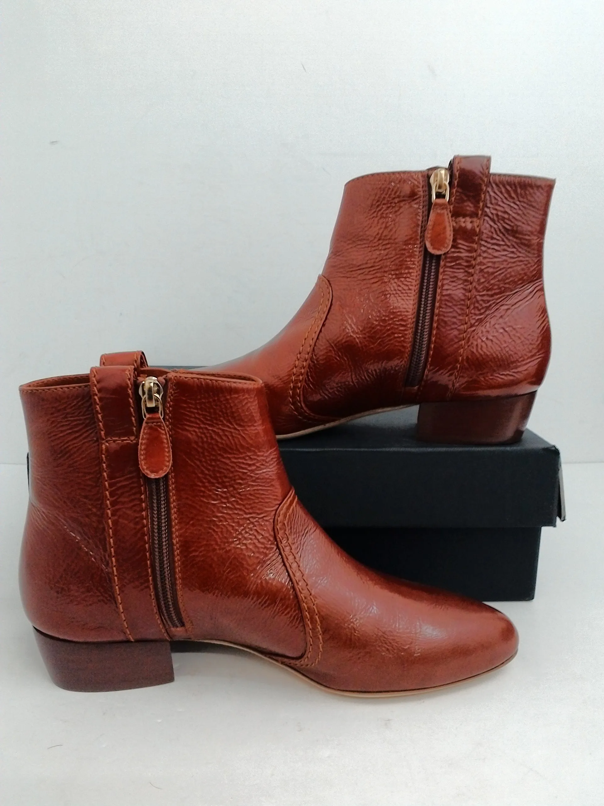 Laurence Dacade Women's Soa Cognac Booties Size 38.5