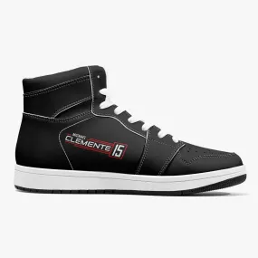 MICHAEL CLEMENTE 15 Ultimate High-Top Leather Sneakers - carbon white