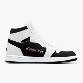 MICHAEL CLEMENTE 15 Ultimate High-Top Leather Sneakers - circuit lace