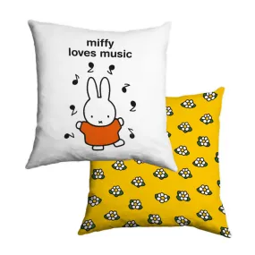 miffy loves music  Personalised Cushion