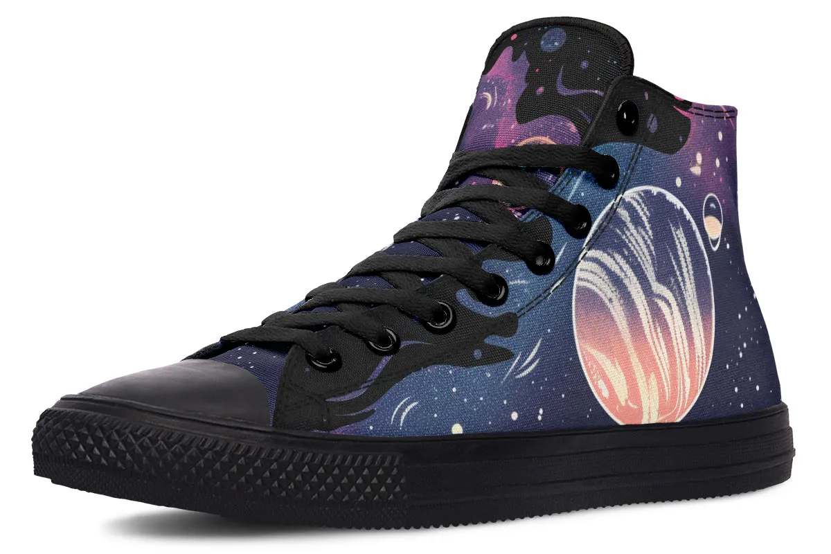 Nebula High Tops - Classic Premium Canvas Shoes with Comfortable and Durable Soles