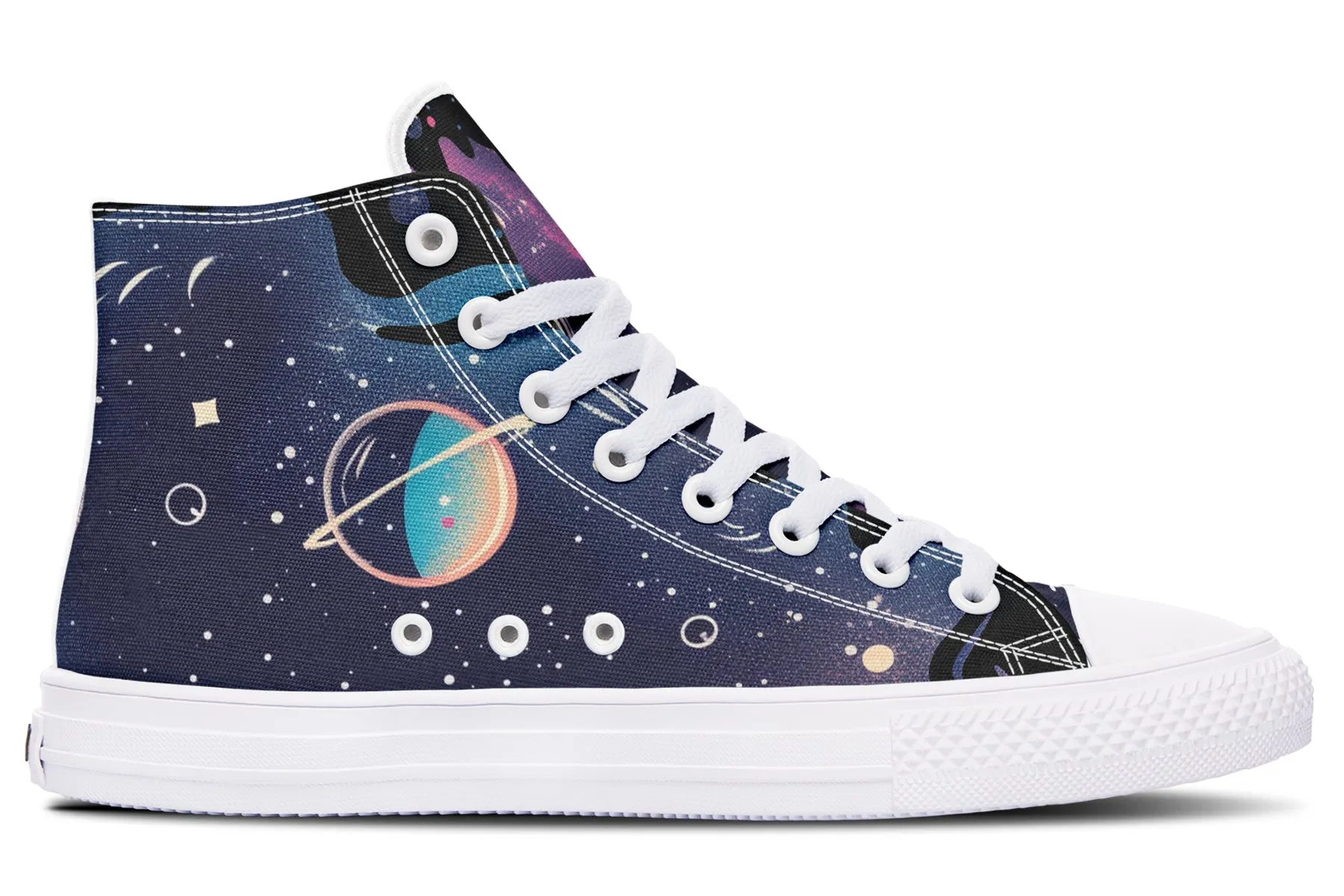 Nebula High Tops - Classic Premium Canvas Shoes with Comfortable and Durable Soles