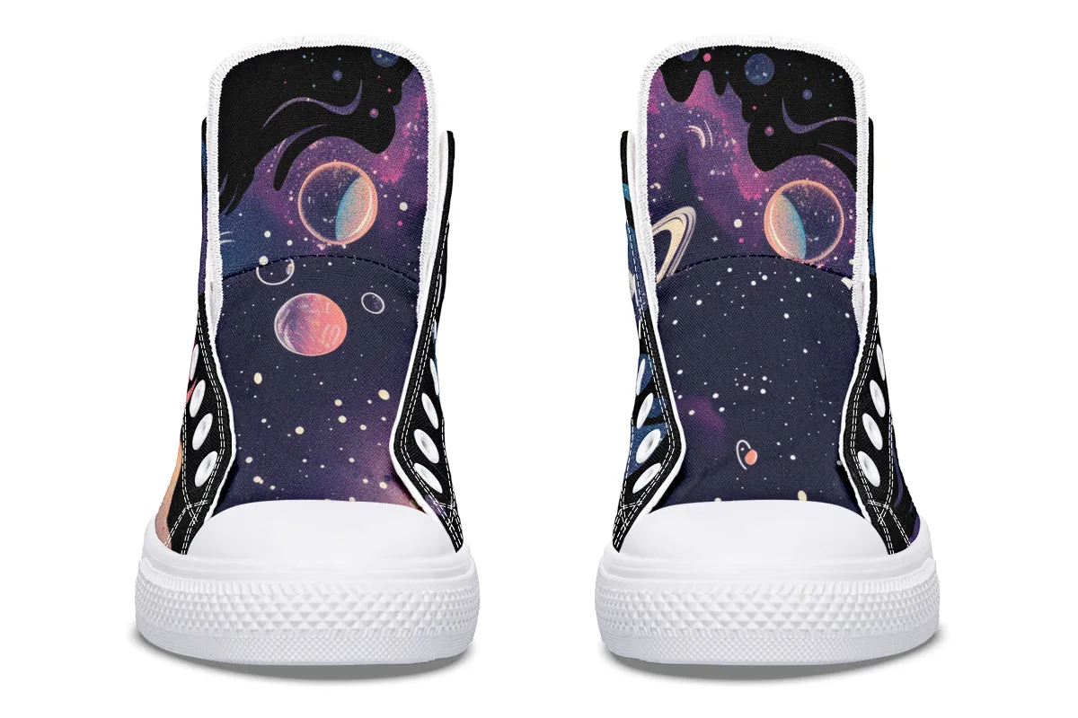 Nebula High Tops - Classic Premium Canvas Shoes with Comfortable and Durable Soles