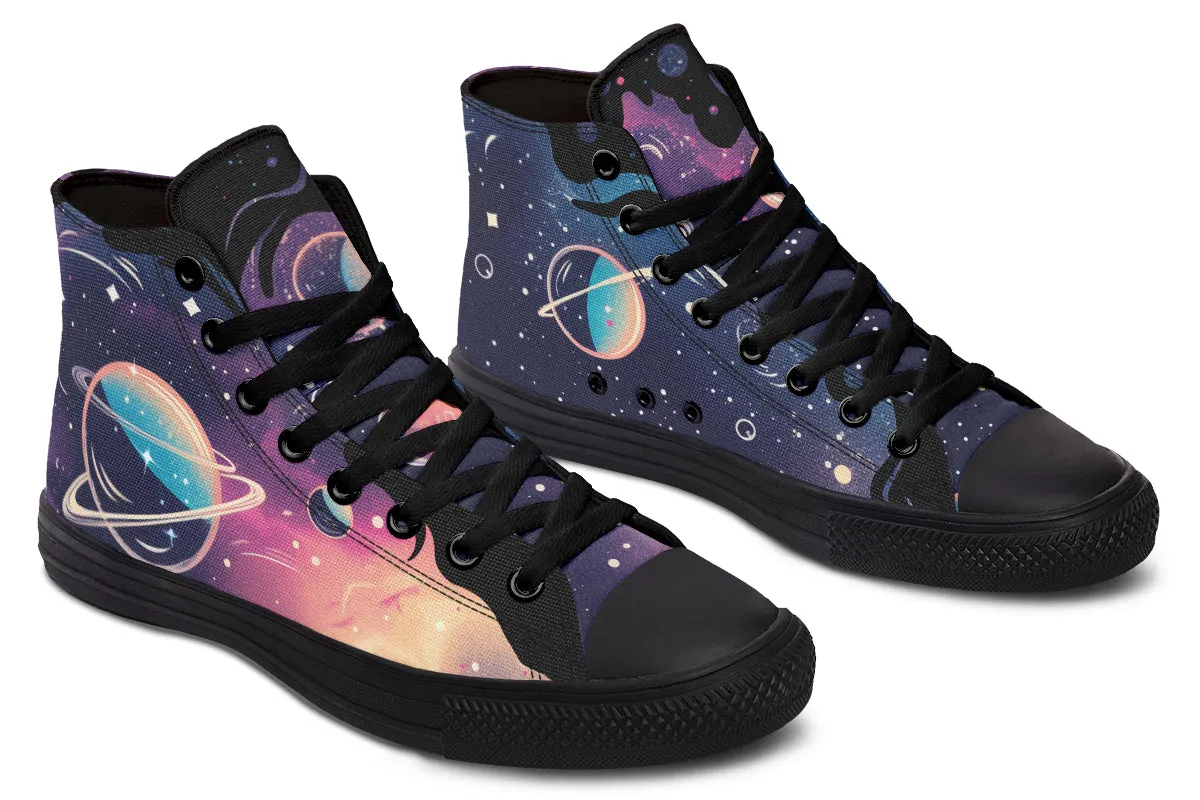 Nebula High Tops - Classic Premium Canvas Shoes with Comfortable and Durable Soles