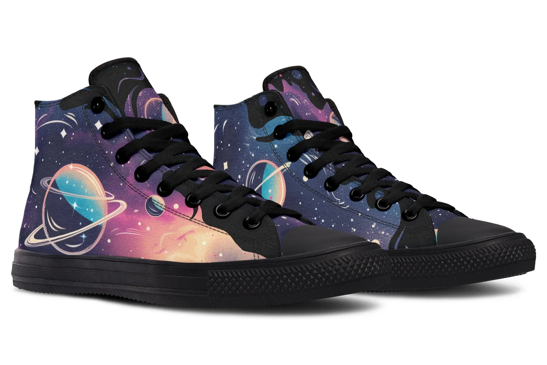 Nebula High Tops - Classic Premium Canvas Shoes with Comfortable and Durable Soles