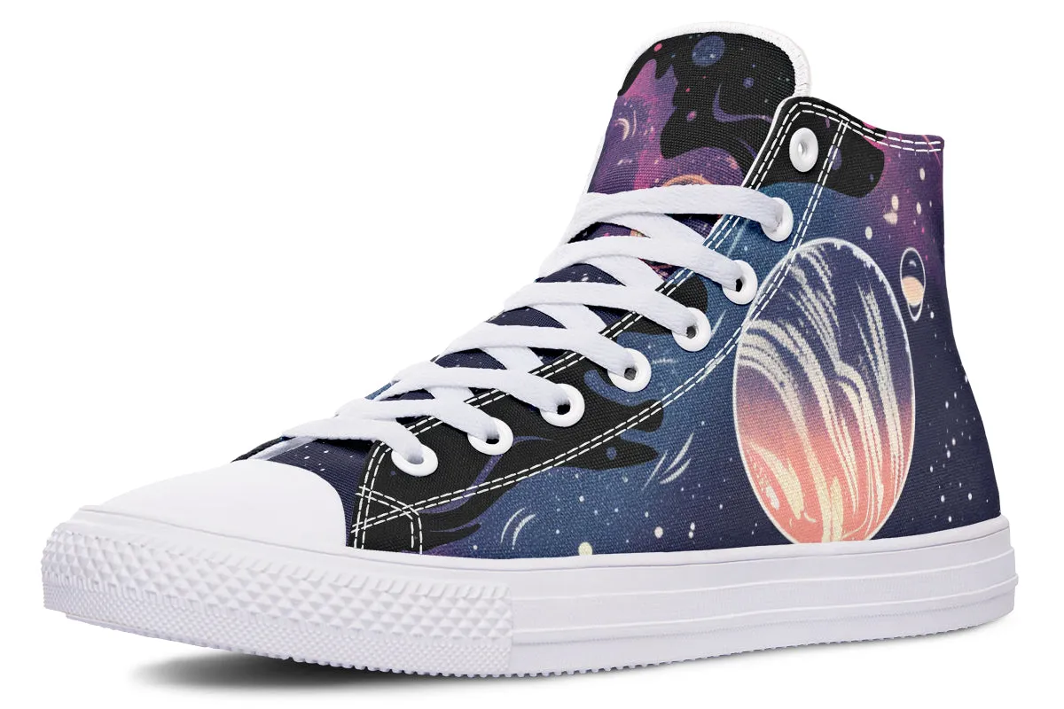 Nebula High Tops - Classic Premium Canvas Shoes with Comfortable and Durable Soles