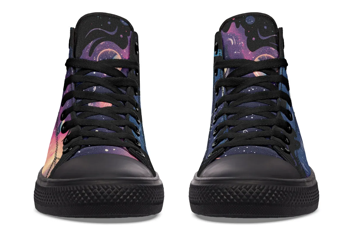 Nebula High Tops - Classic Premium Canvas Shoes with Comfortable and Durable Soles