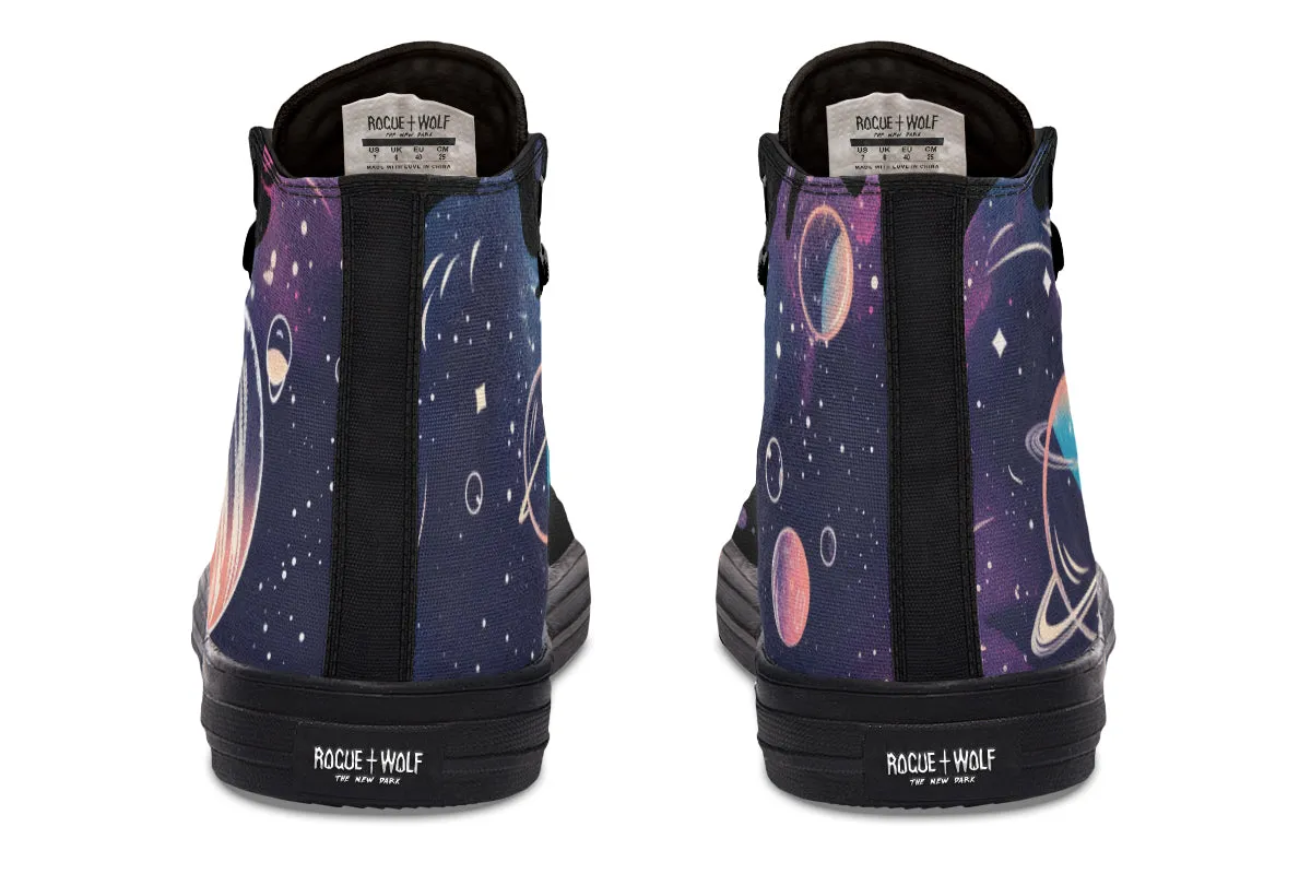 Nebula High Tops - Classic Premium Canvas Shoes with Comfortable and Durable Soles