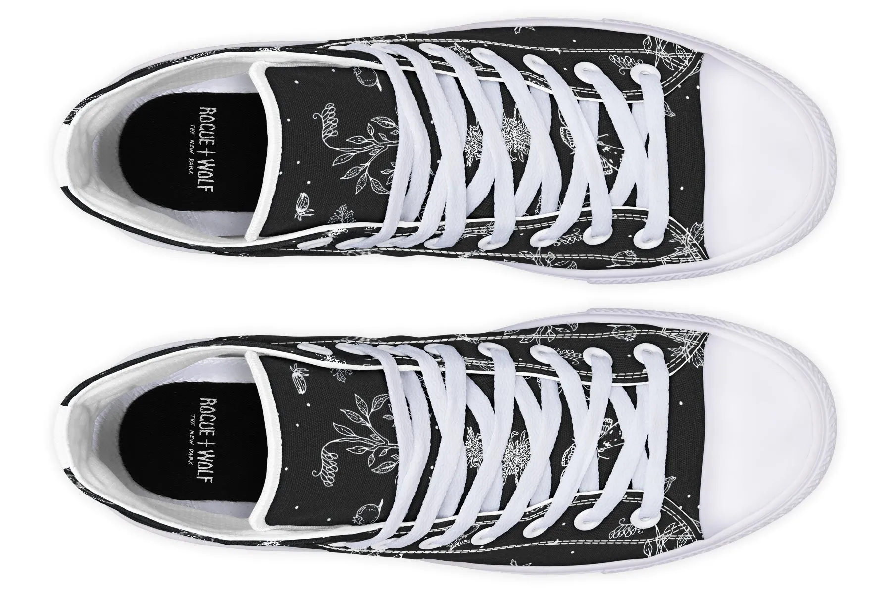 Nightshade High Tops - Classic Premium Canvas Shoes with Comfortable and Durable Soles