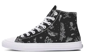 Nightshade High Tops - Classic Premium Canvas Shoes with Comfortable and Durable Soles