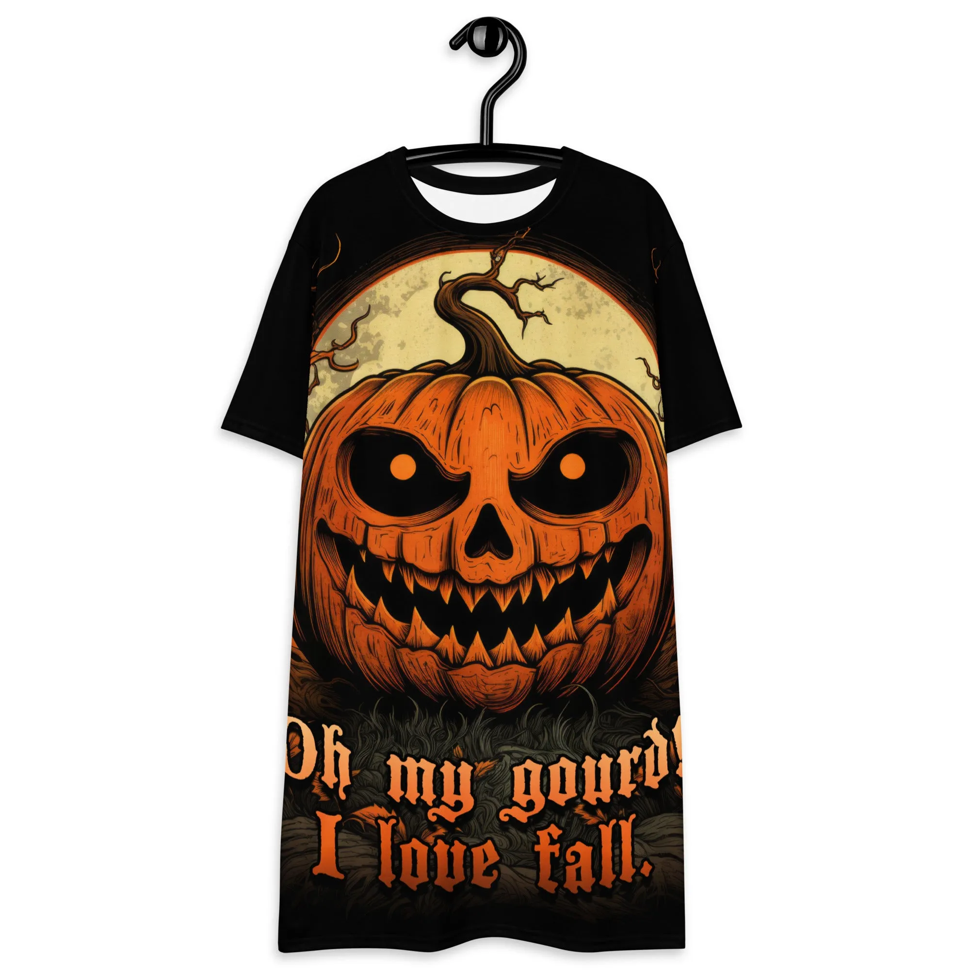 OMG! Tee Dress - Gothic Dark Academia Witchy Alt Style Halloween Grunge Occult T-shirt Dress