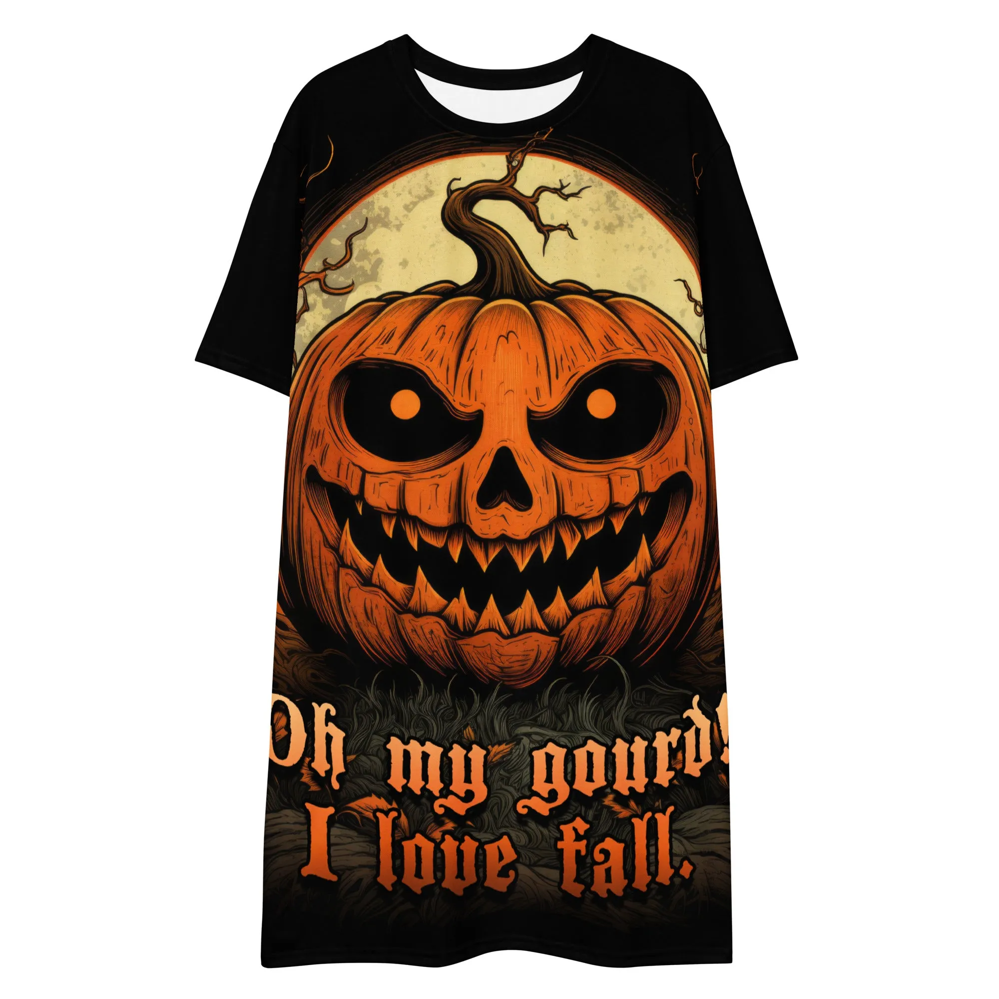 OMG! Tee Dress - Gothic Dark Academia Witchy Alt Style Halloween Grunge Occult T-shirt Dress