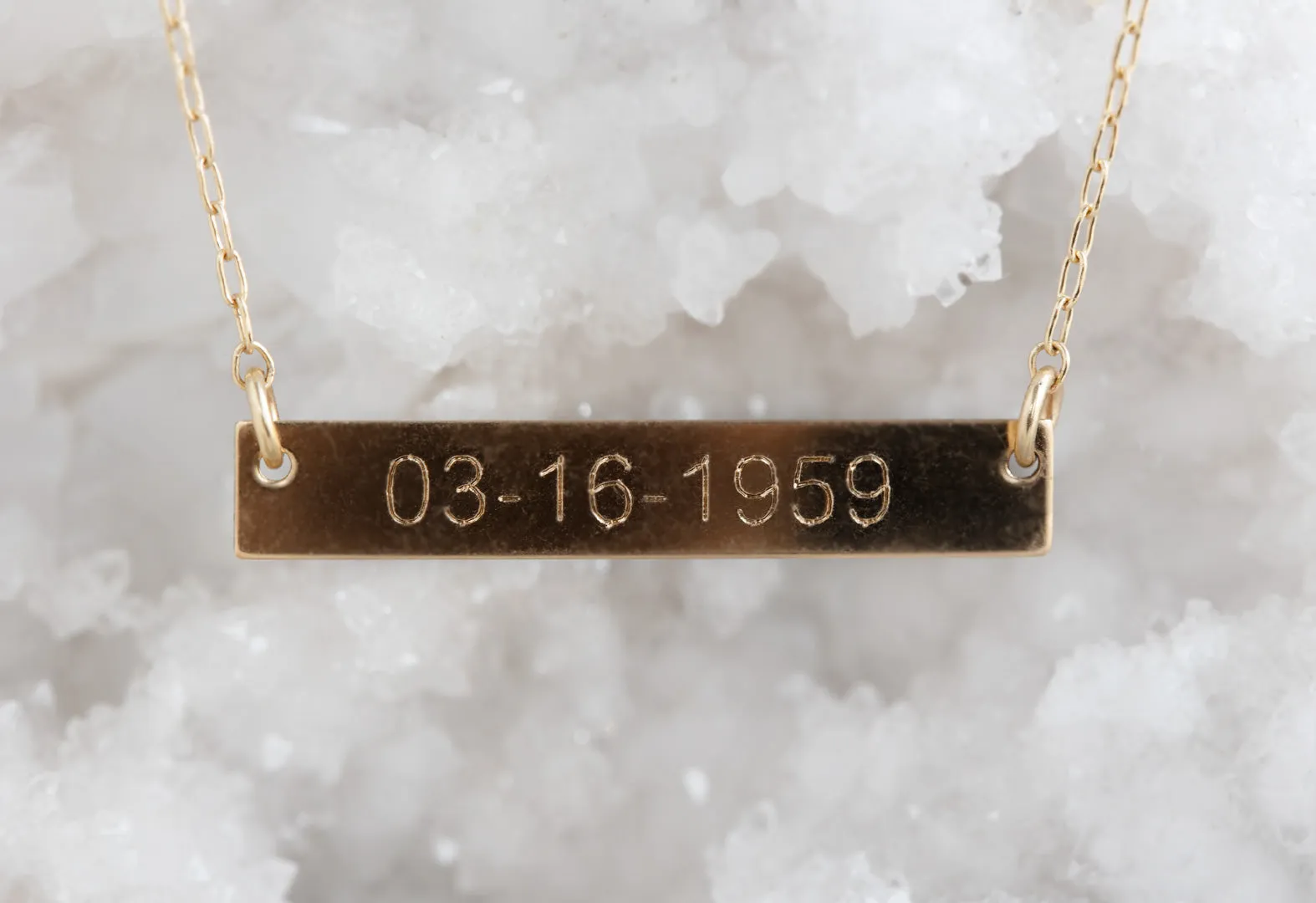 Personalized Save the Date / Nameplate Necklace