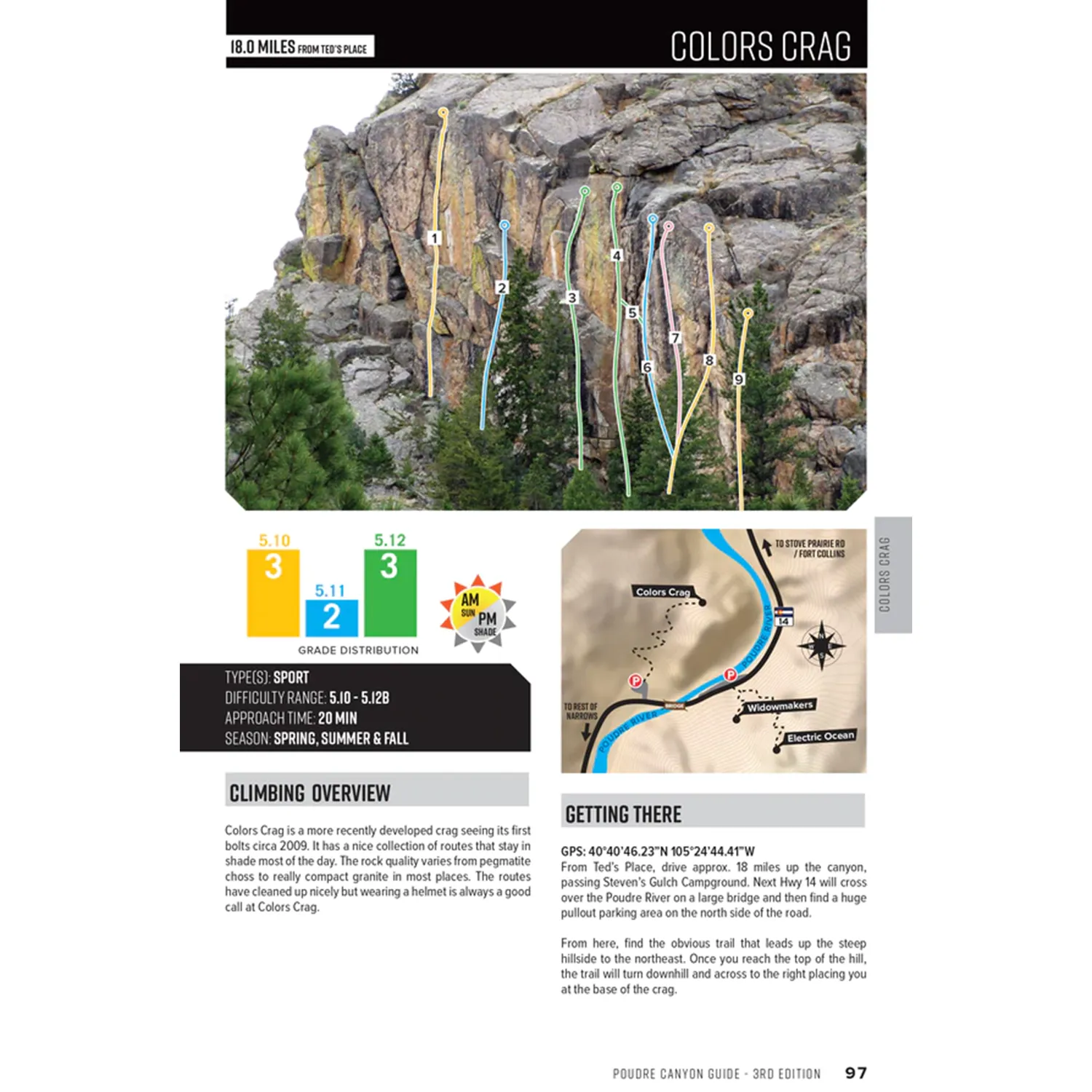 Poudre Canyon Rock Climbing Guide, 3rd edition