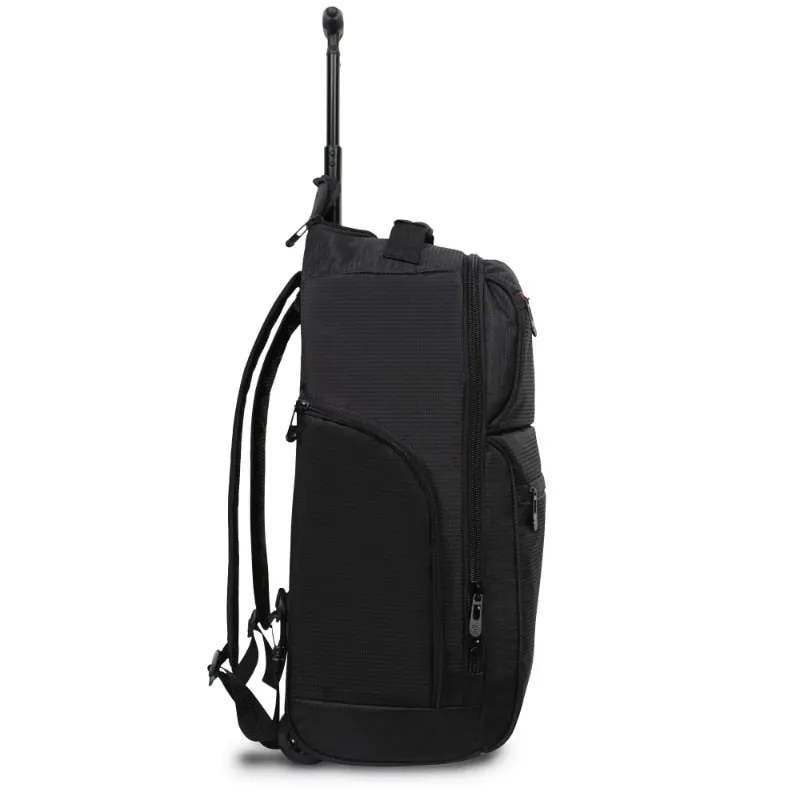 Protege 22" Black Rolling Backpack with Telescopic Handle 101