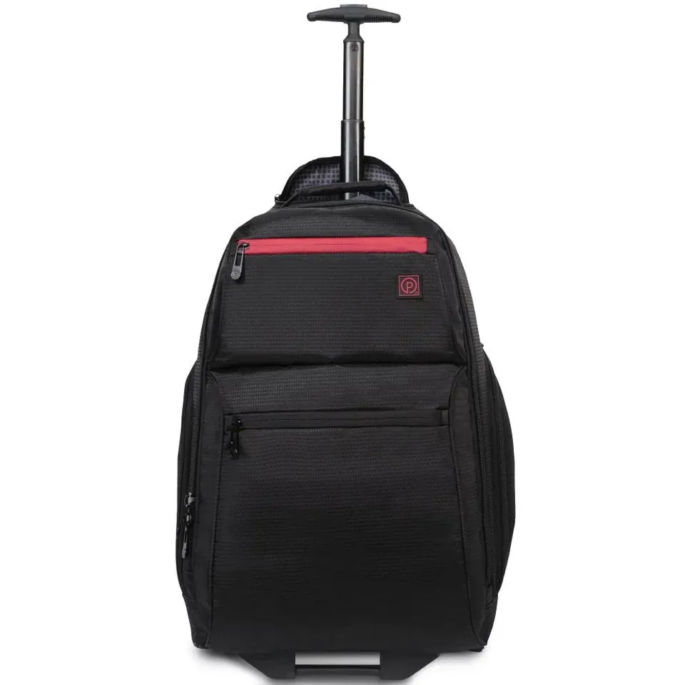 Protege 22" Black Rolling Backpack with Telescopic Handle 101