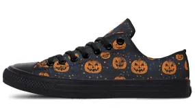 Pumpkin Party Low Tops - Classic Premium Canvas Shoes with Comfortable and Durable Soles