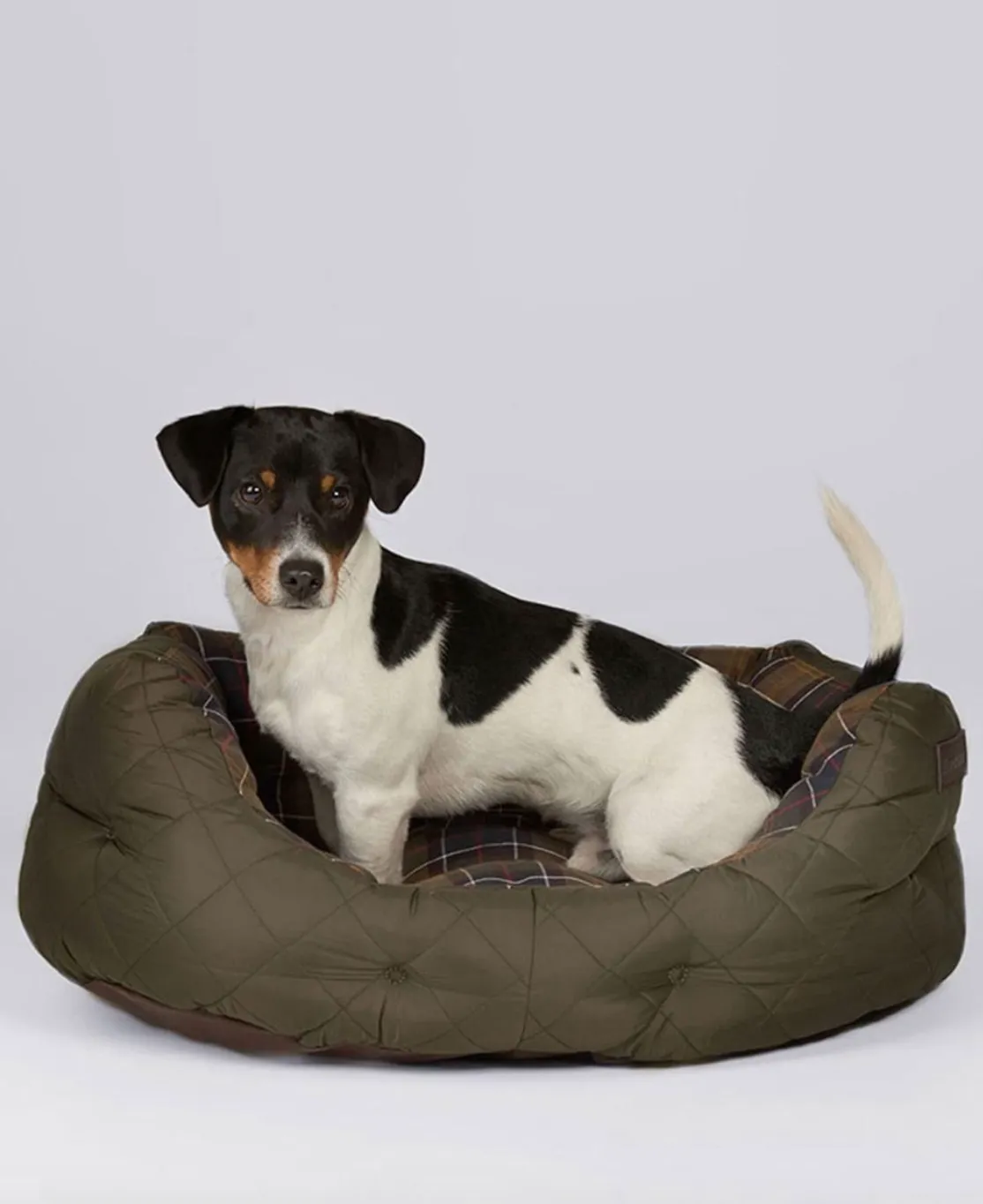 Quilted Dog Bed 24" Olive